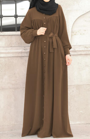 Ahsen Robalı Ferace - Kahve - Suhneva