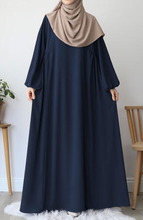 Çağla Elbise - Lacivert - Suhneva