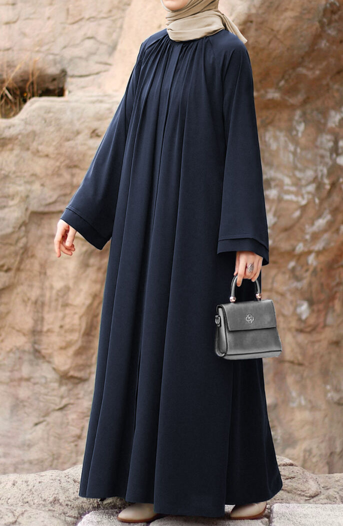 Dilşah Abaya Ferace - Lacivert - 3