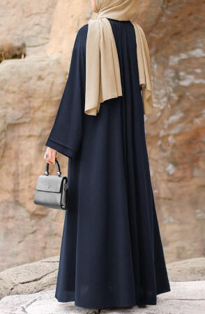Dilşah Abaya Ferace - Lacivert - 7