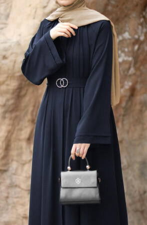 Dilşah Abaya Ferace - Lacivert - Suhneva