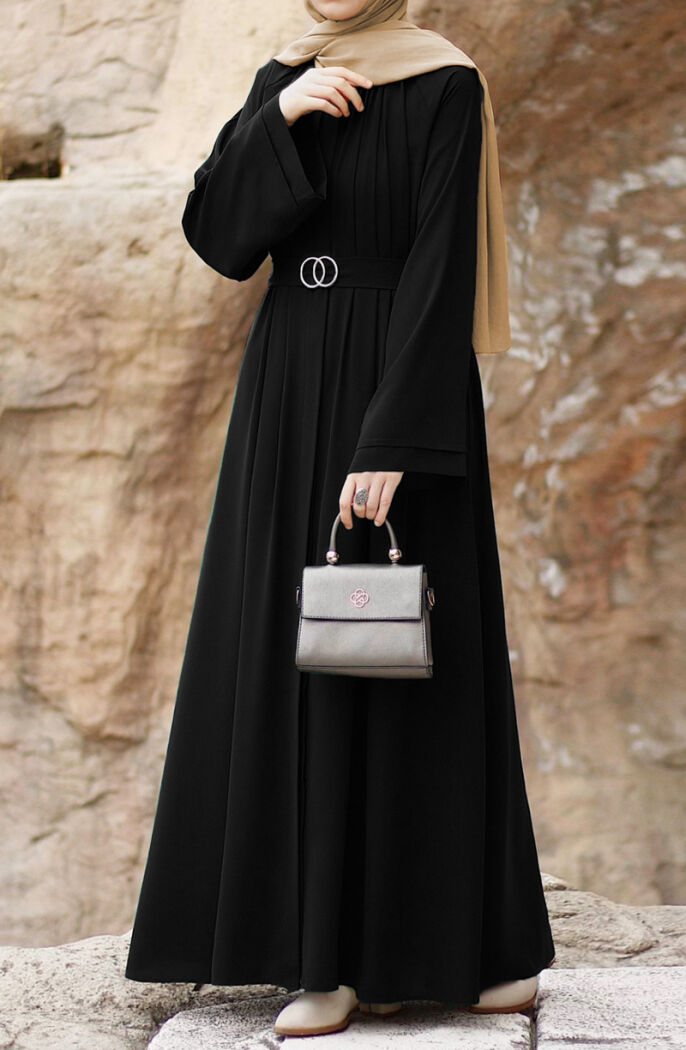 Dilşah Abaya Ferace - Siyah - 1