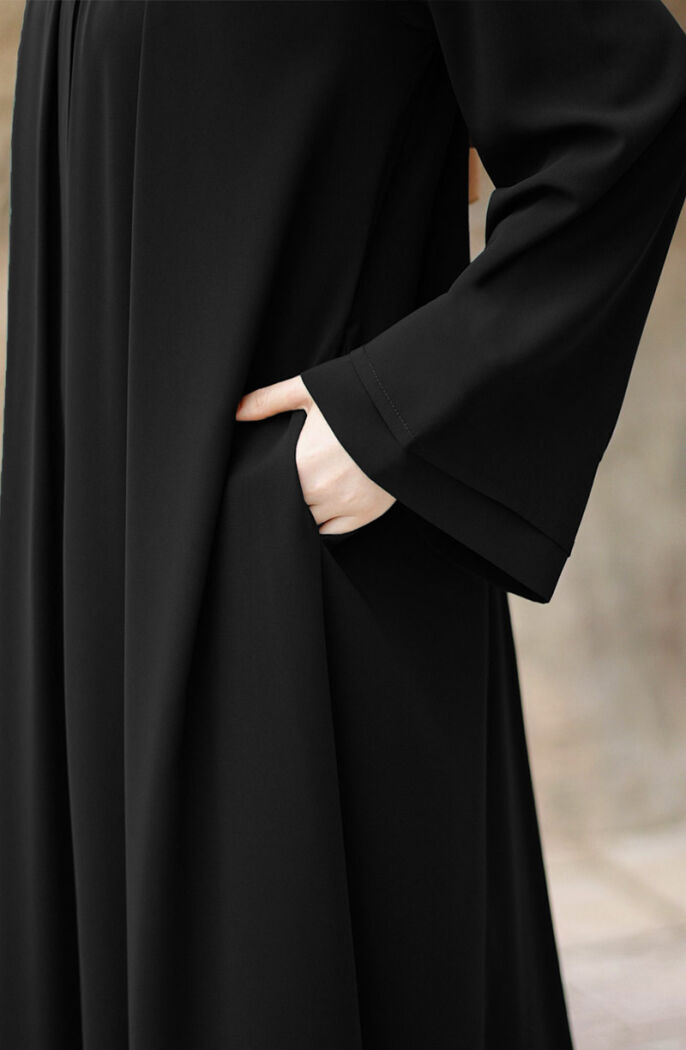 Dilşah Abaya Ferace - Siyah - 3