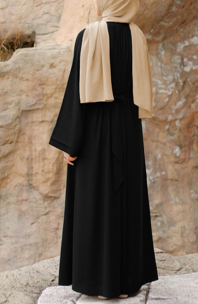 Dilşah Abaya Ferace - Siyah - 7