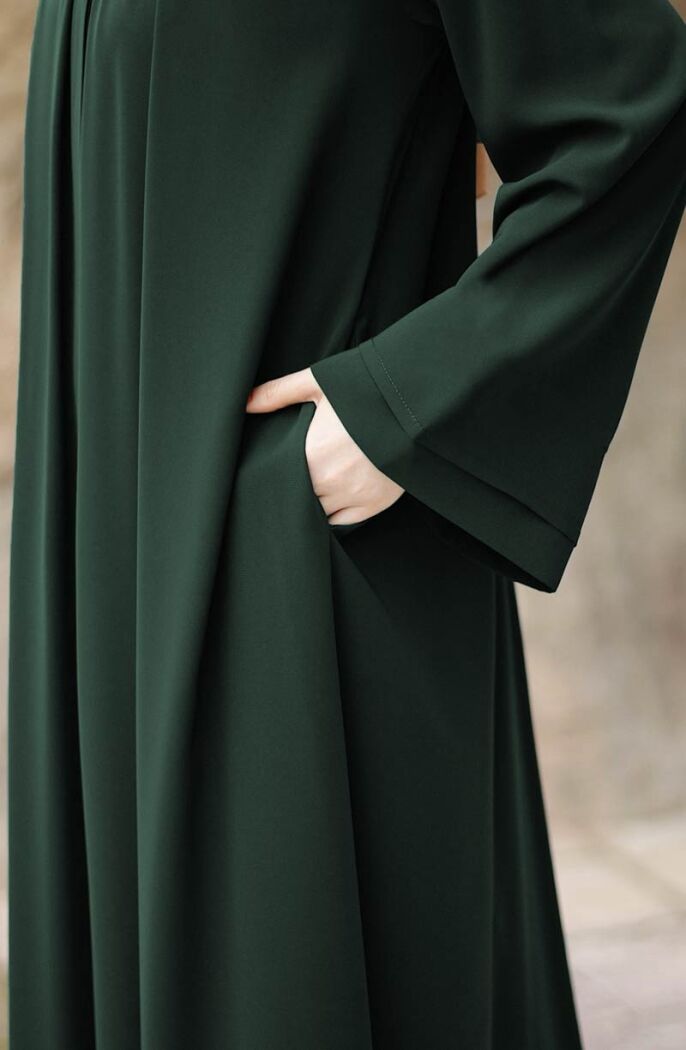 Dilşah Abaya Ferace - Yeşil - 5