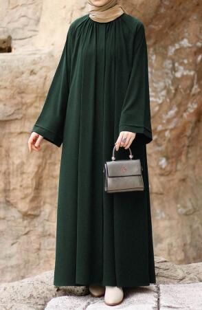 Dilşah Abaya Ferace - Yeşil - 8