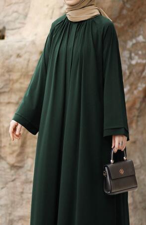 Dilşah Abaya Ferace - Yeşil - 9