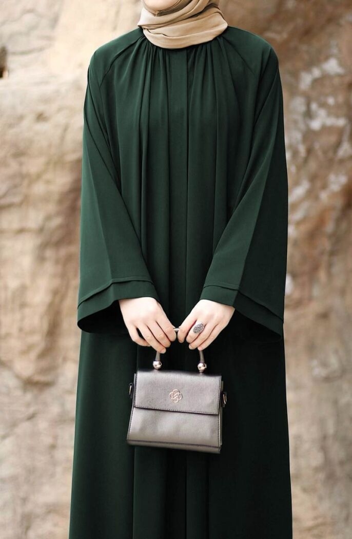 Dilşah Abaya Ferace - Yeşil - 11