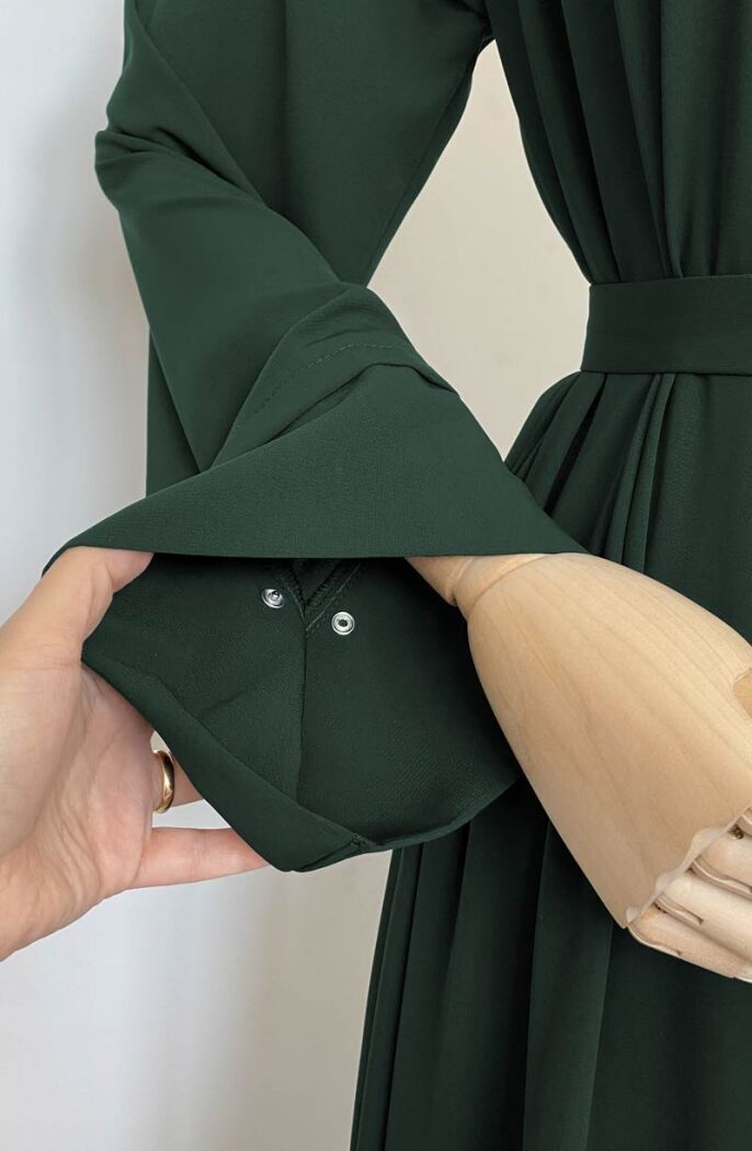 Dilşah Abaya Ferace - Yeşil - 12