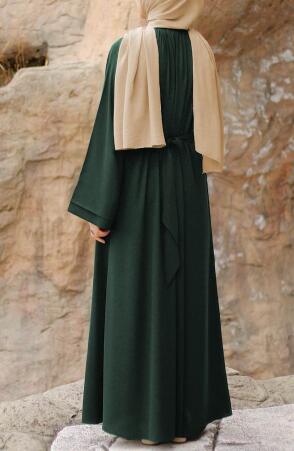 Dilşah Abaya Ferace - Yeşil - 4