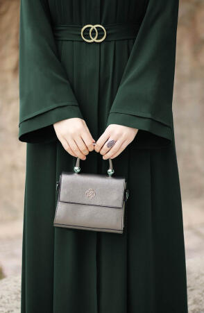 Dilşah Abaya Ferace - Yeşil - 3