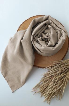 Düz Ayrobin Şal - Bej - Suhneva