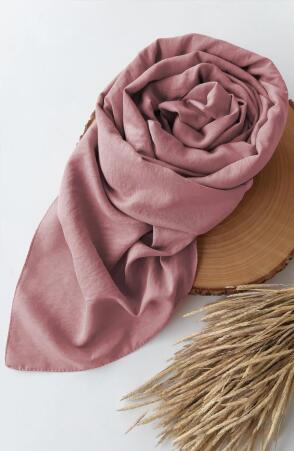 Düz Ayrobin Şal - Pudra - Suhneva