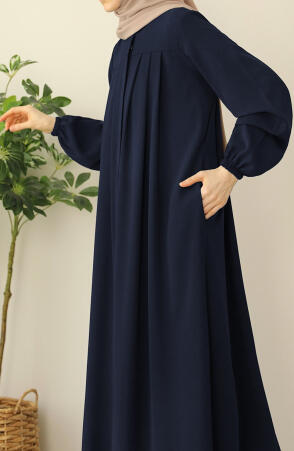 Esila Pileli Ferace - Lacivert - 4