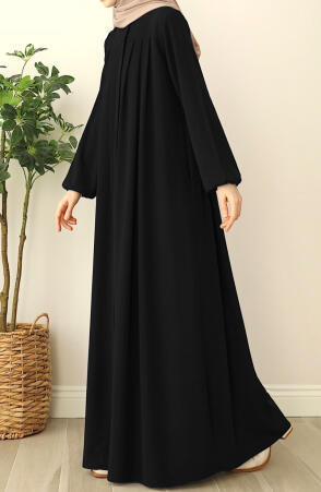 Esila Pileli Ferace - Siyah - Suhneva