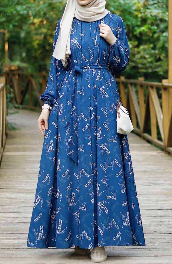 Farah Elbise Mavi - 1