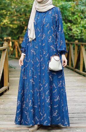 Farah Elbise Mavi - 5