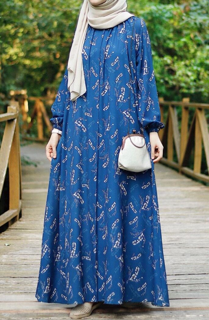 Farah Elbise Mavi - 5