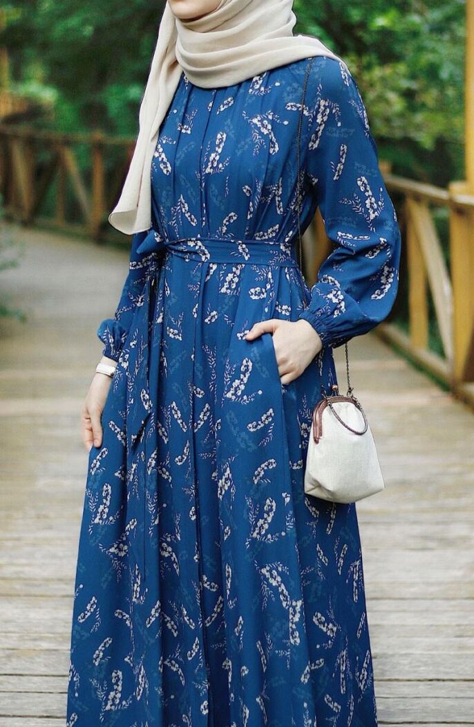 Farah Elbise Mavi - 6
