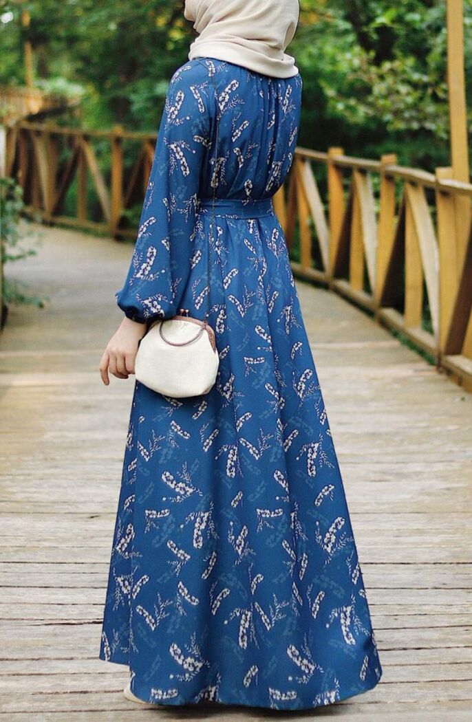 Farah Elbise Mavi - 7