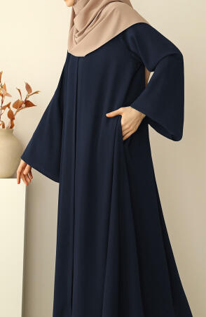 Fulya Abaya Ferace - Lacivert - 5