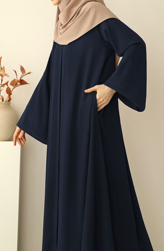 Fulya Abaya Ferace - Lacivert - 5