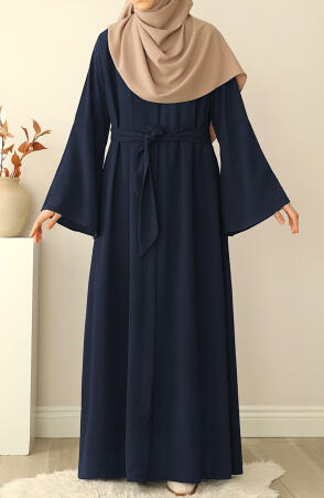 Fulya Abaya Ferace - Lacivert - 4