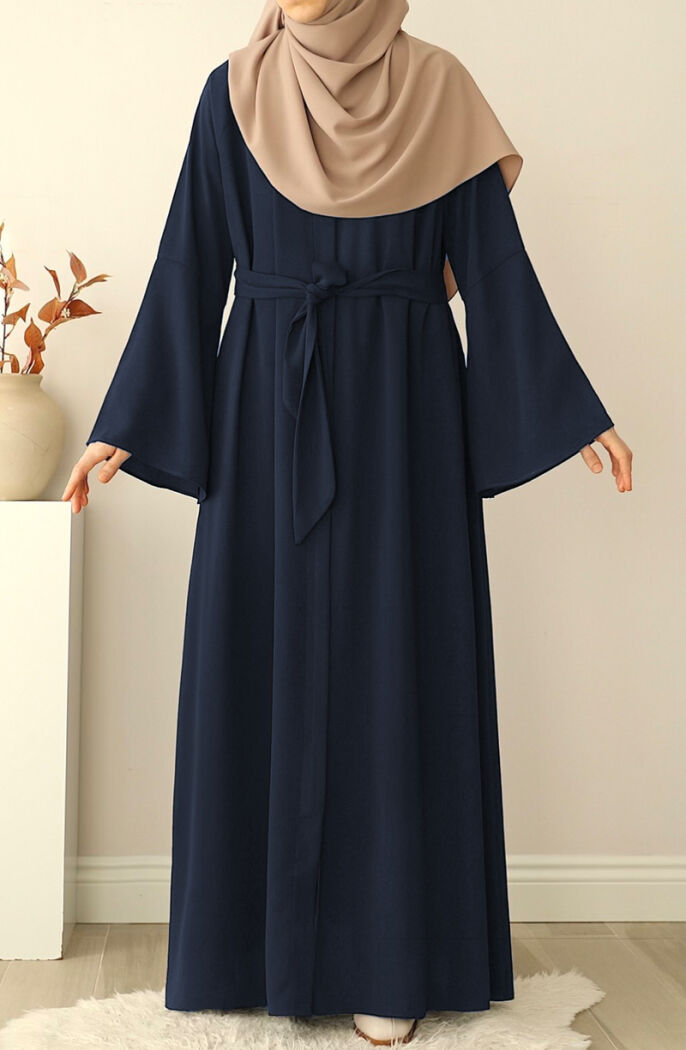Fulya Abaya Ferace - Lacivert - 4
