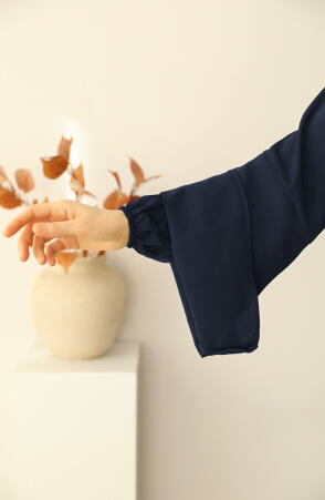 Fulya Abaya Ferace - Lacivert - Suhneva (1)