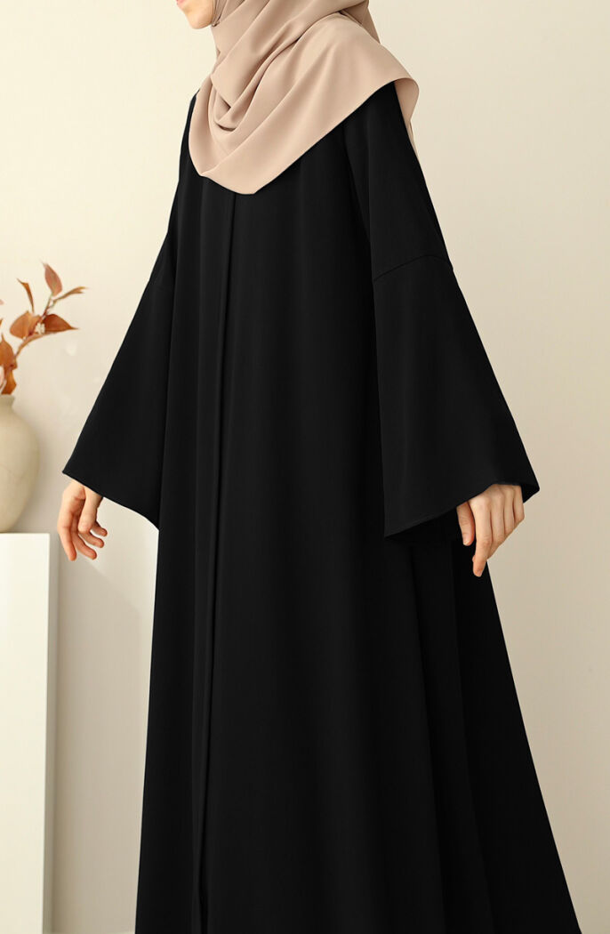 Fulya Abaya Ferace - Siyah - 7