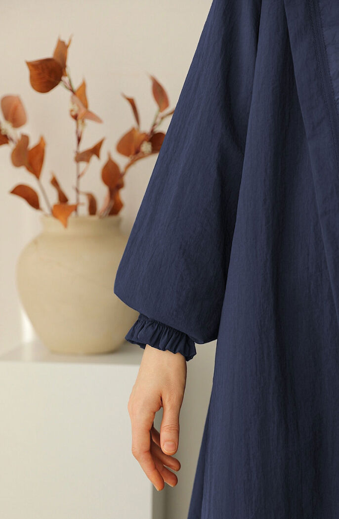 Kapüşonlu Yağmurluk - Lacivert - 5