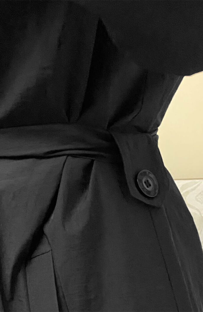 Kapüşonlu Yağmurluk - Siyah - 6