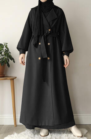 Lina Tam Boy Trençkot - Siyah - Suhneva