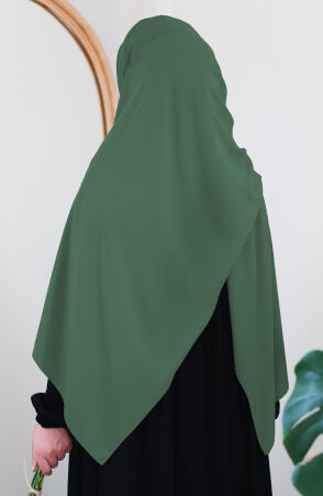 Medine İpeği Şal - Açık Yeşil (Büyük Boy) - Suhneva (1)