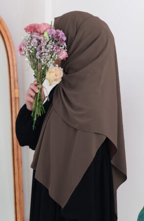 Medine İpeği Şal - Vizon (Büyük Boy) - Suhneva