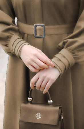 Mina Tam Boy Kaşe Kaban - Bej - Suhneva (1)