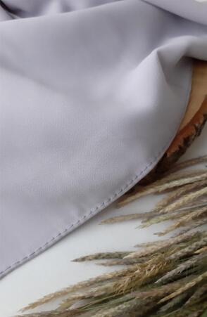 Şifon Şal - Açık Gri - Suhneva (1)