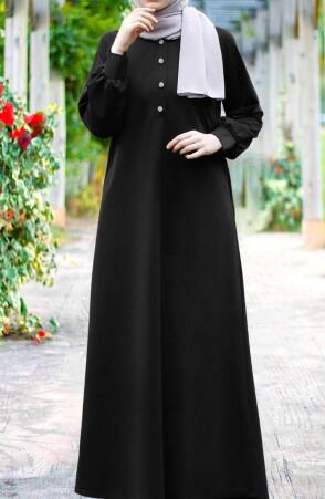 Uzun Sweat Elbise Siyah - 2